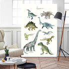 Dinosaurs by Amy Hamilton on GIANT ART - green mixed media