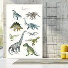 Dinosaurs by Amy Hamilton on GIANT ART - green mixed media