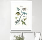 Dinosaurs by Amy Hamilton on GIANT ART - green mixed media