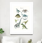 Dinosaurs by Amy Hamilton on GIANT ART - green mixed media