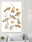 Foxes by Amy Hamilton on GIANT ART - brown mixed media