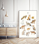 Foxes by Amy Hamilton on GIANT ART - brown mixed media