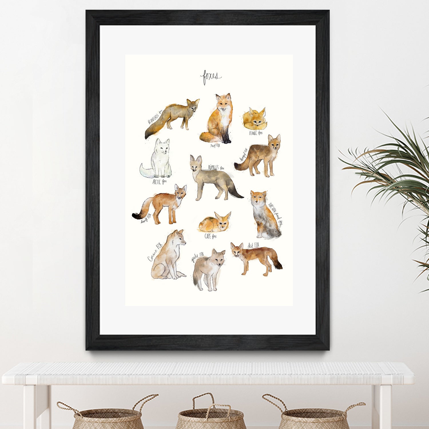 Foxes by Amy Hamilton on GIANT ART - brown mixed media