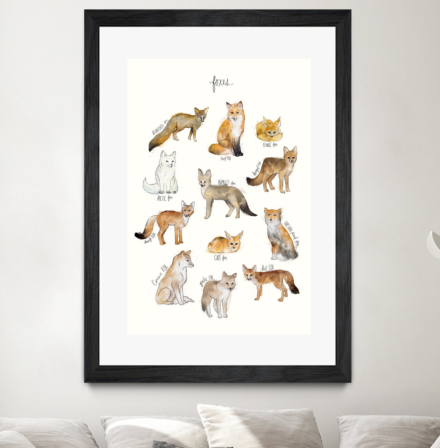 Foxes by Amy Hamilton on GIANT ART - brown mixed media