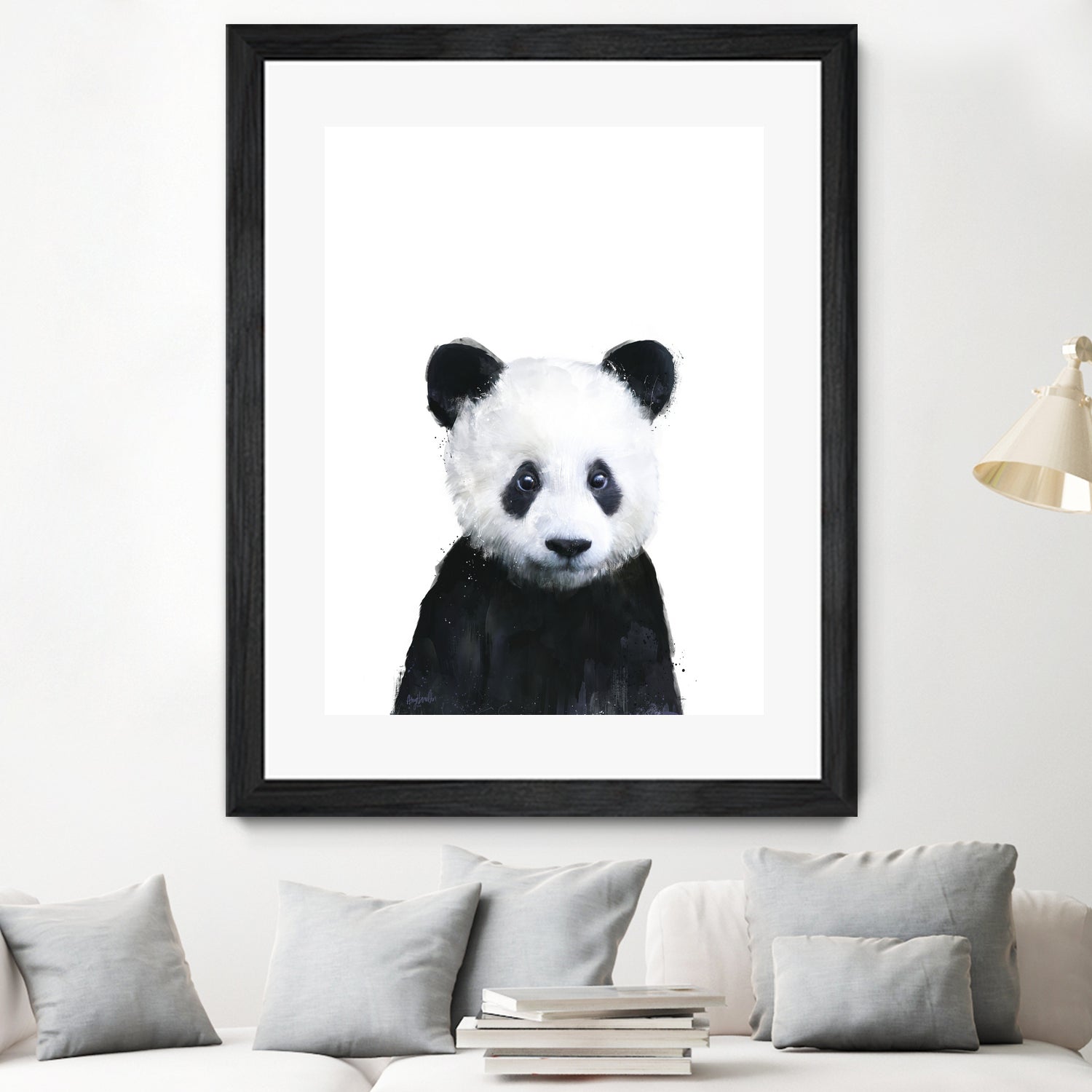 Little Panda by Amy Hamilton on GIANT ART - white digital painting