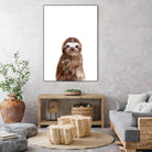 Little Sloth by Amy Hamilton on GIANT ART - brown digital painting