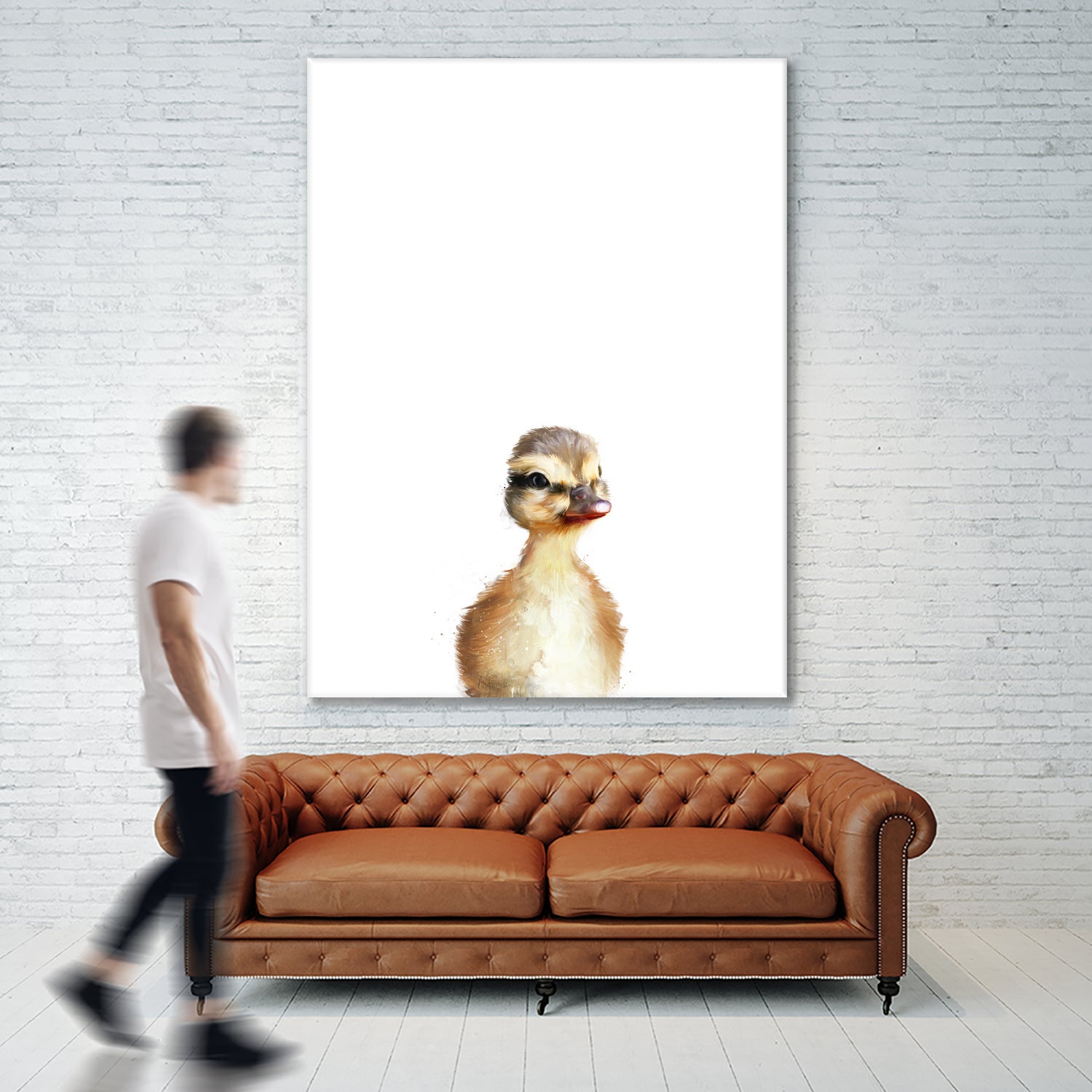 Little Duck by Amy Hamilton on GIANT ART - yellow digital painting