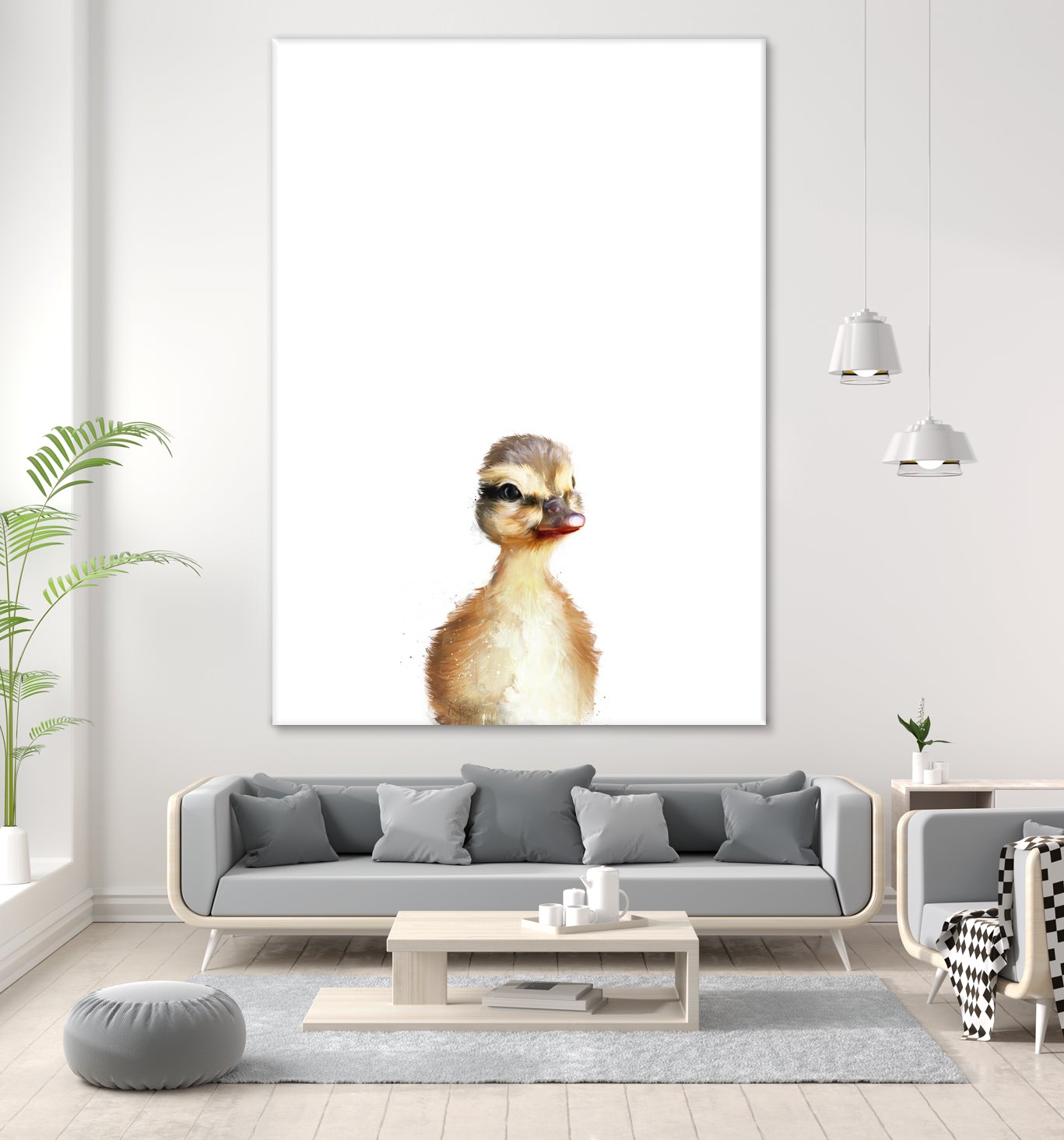 Little Duck by Amy Hamilton on GIANT ART - yellow digital painting