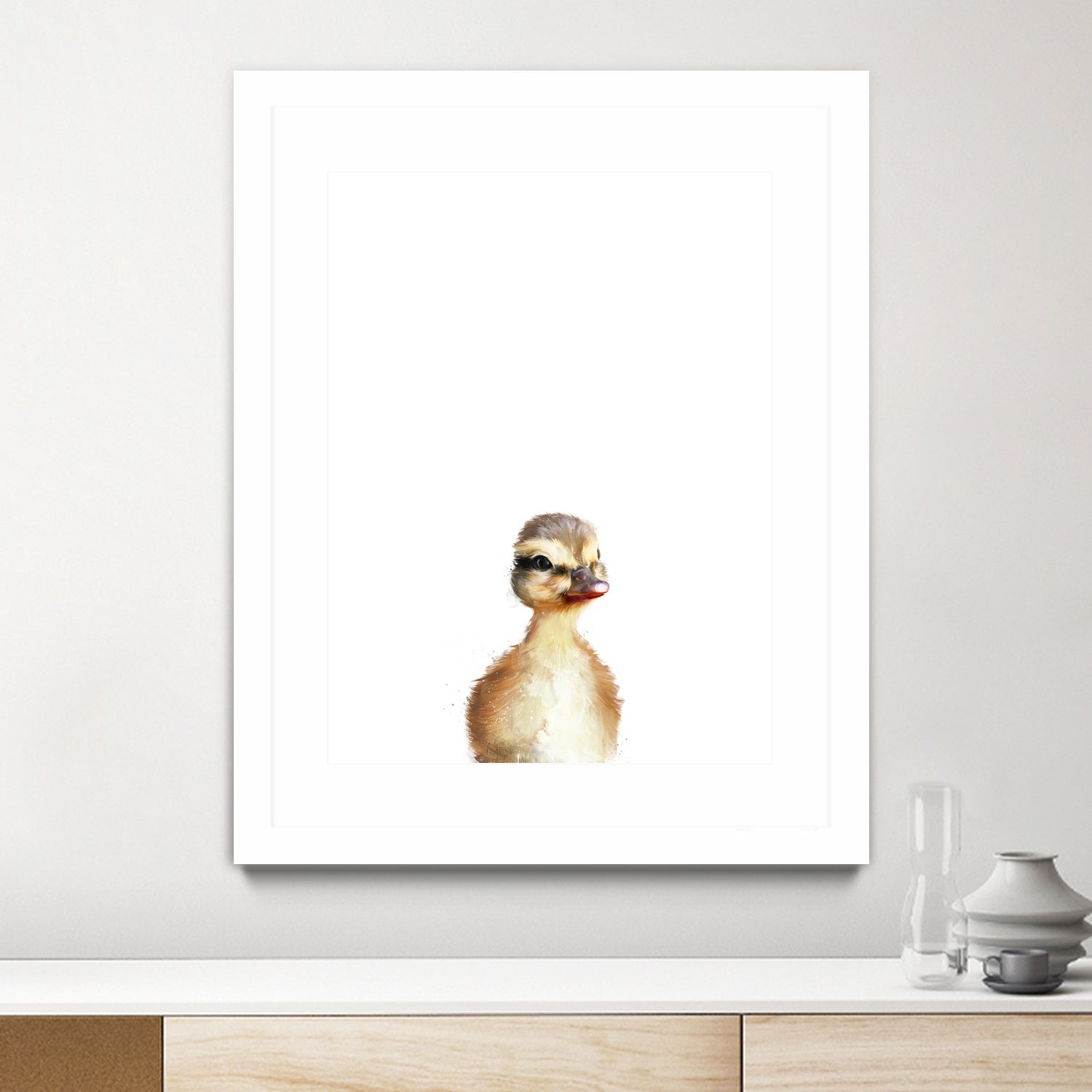 Little Duck by Amy Hamilton on GIANT ART - yellow digital painting