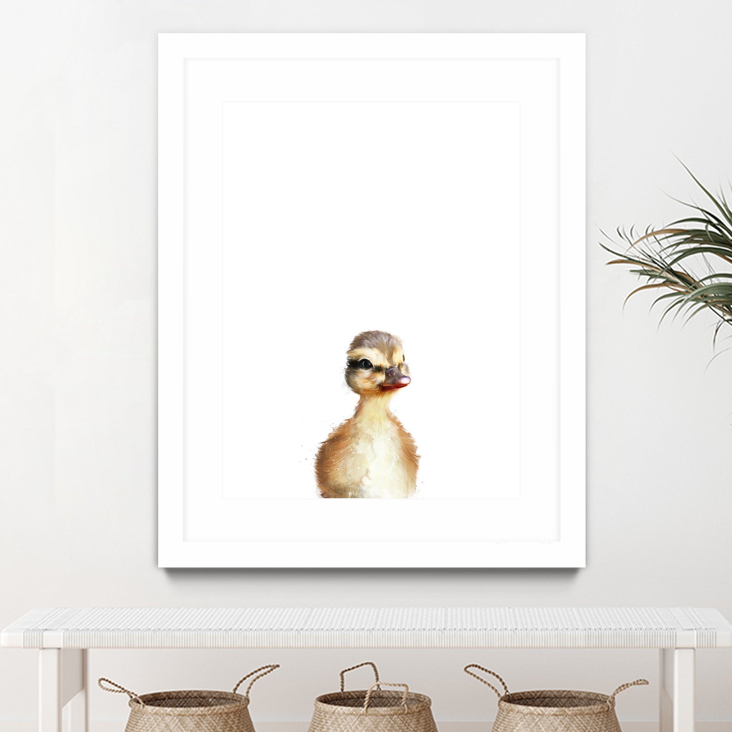 Little Duck by Amy Hamilton on GIANT ART - yellow digital painting