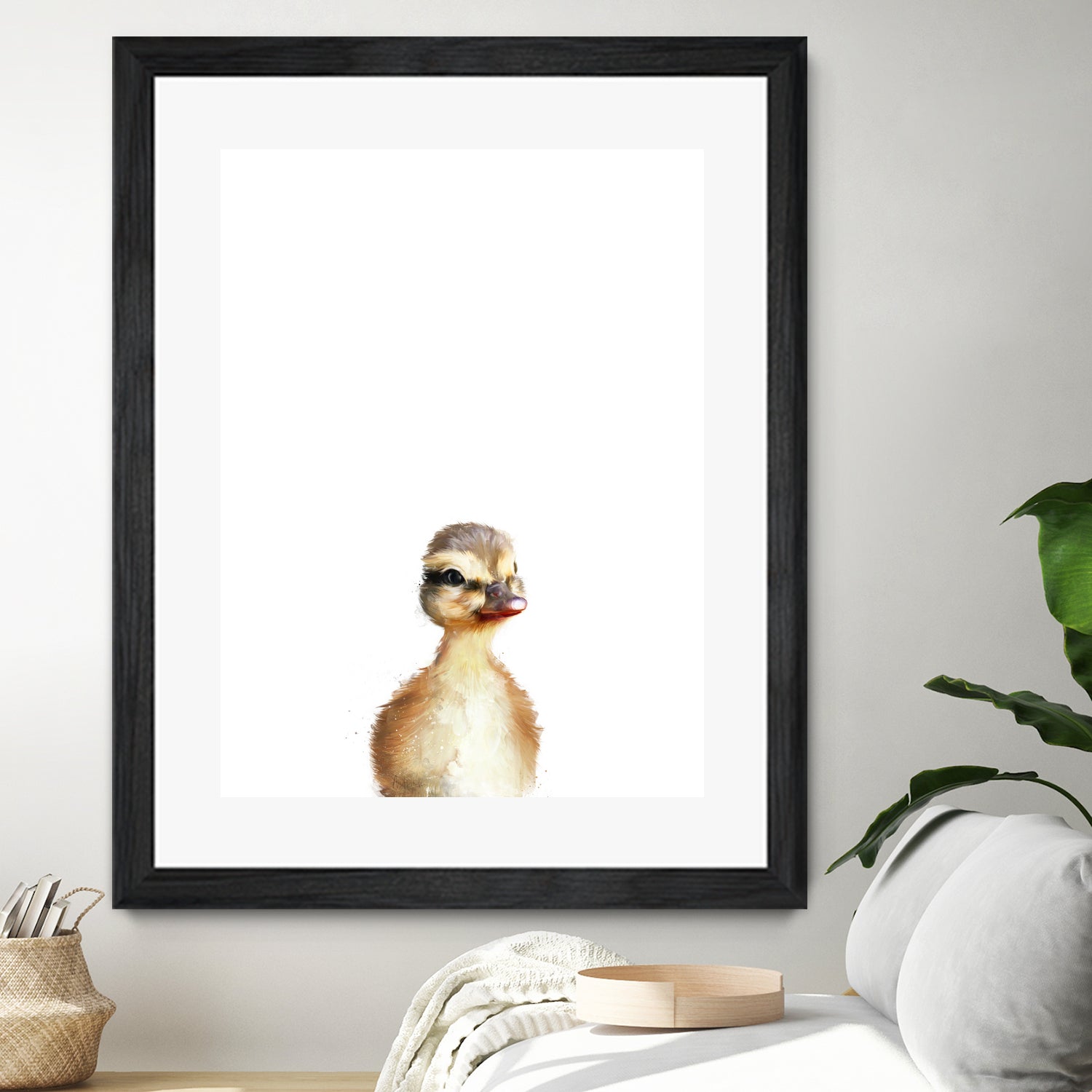 Little Duck by Amy Hamilton on GIANT ART - yellow digital painting