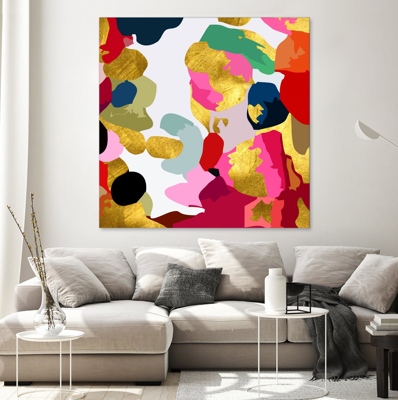 Paint Splatter by Saadana Shanmukam on GIANT ART - pink digital painting