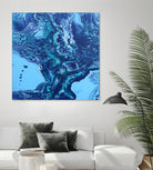 Vesuvius by L. Renee Jones on GIANT ART - blue mixed media