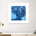 Vesuvius by L. Renee Jones on GIANT ART - blue mixed media