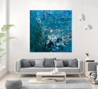 Ocean's Flow by L. Renee Jones on GIANT ART - blue mixed media