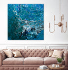 Ocean's Flow by L. Renee Jones on GIANT ART - blue mixed media