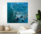 Ocean's Flow by L. Renee Jones on GIANT ART - blue mixed media