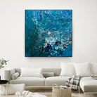 Ocean's Flow by L. Renee Jones on GIANT ART - blue mixed media