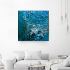 Ocean's Flow by L. Renee Jones on GIANT ART - blue mixed media