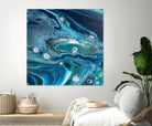 Celestial Seas by L. Renee Jones on GIANT ART - blue mixed media