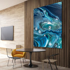 Celestial Seas by L. Renee Jones on GIANT ART - blue mixed media