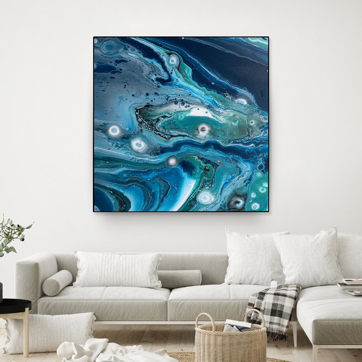 Celestial Seas by L. Renee Jones on GIANT ART - blue mixed media