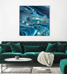 Celestial Seas by L. Renee Jones on GIANT ART - blue mixed media