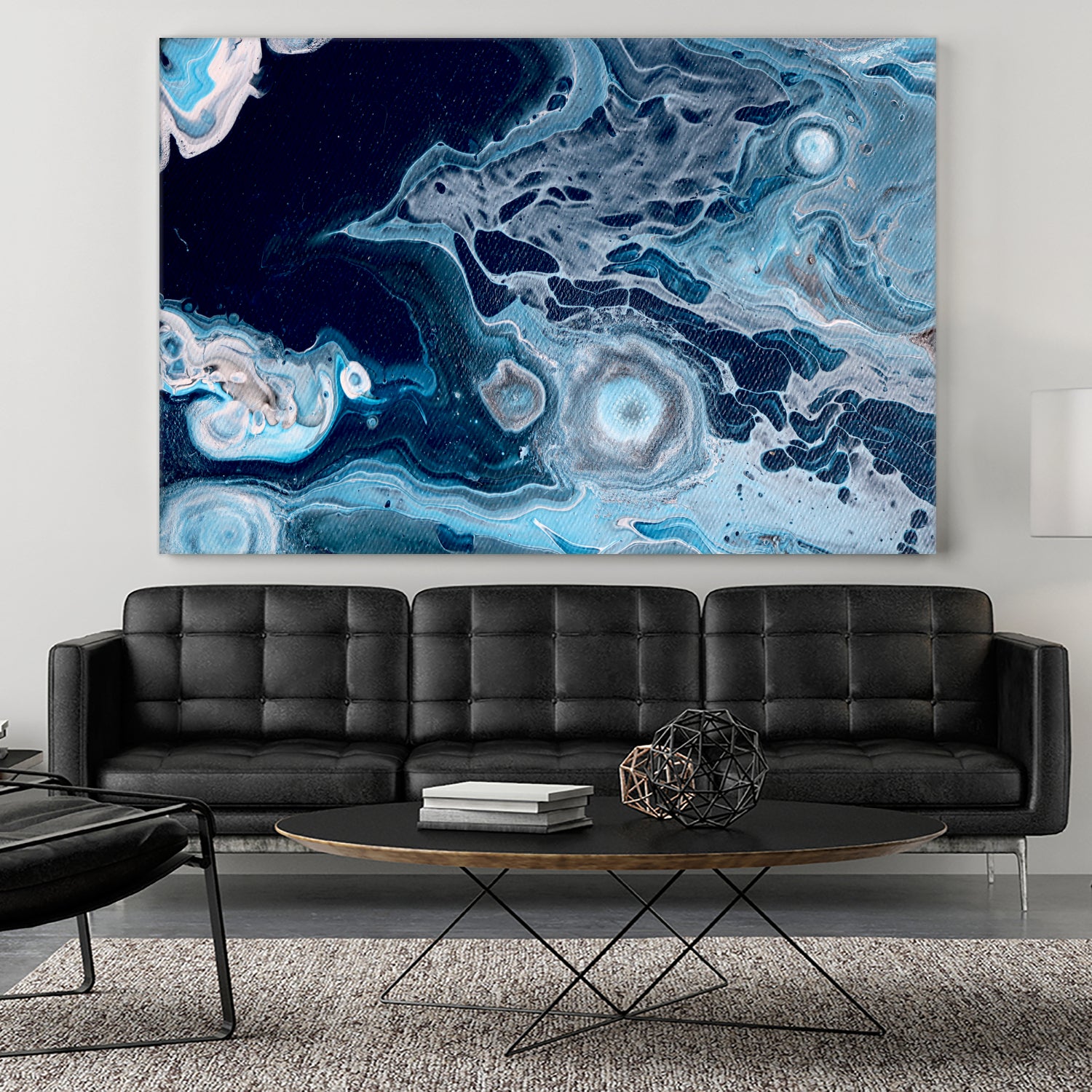 Oceans by L. Renee Jones on GIANT ART - blue mixed media