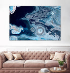 Oceans by L. Renee Jones on GIANT ART - blue mixed media