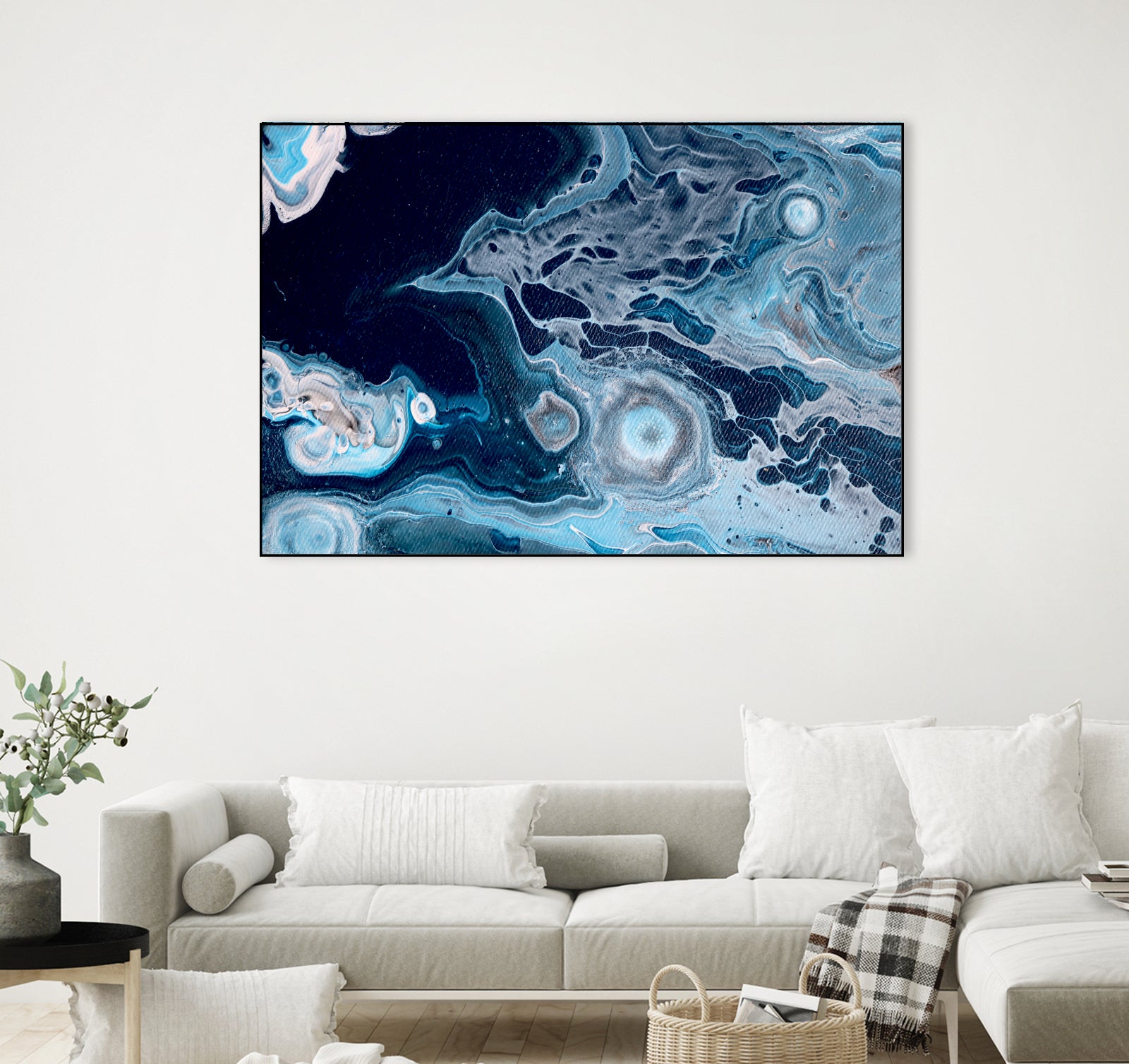 Oceans by L. Renee Jones on GIANT ART - blue mixed media