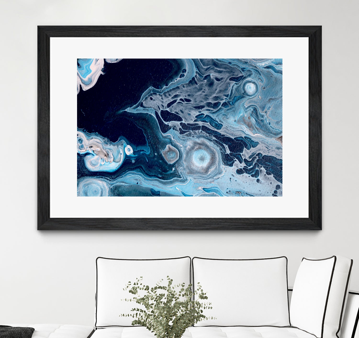 Oceans by L. Renee Jones on GIANT ART - blue mixed media