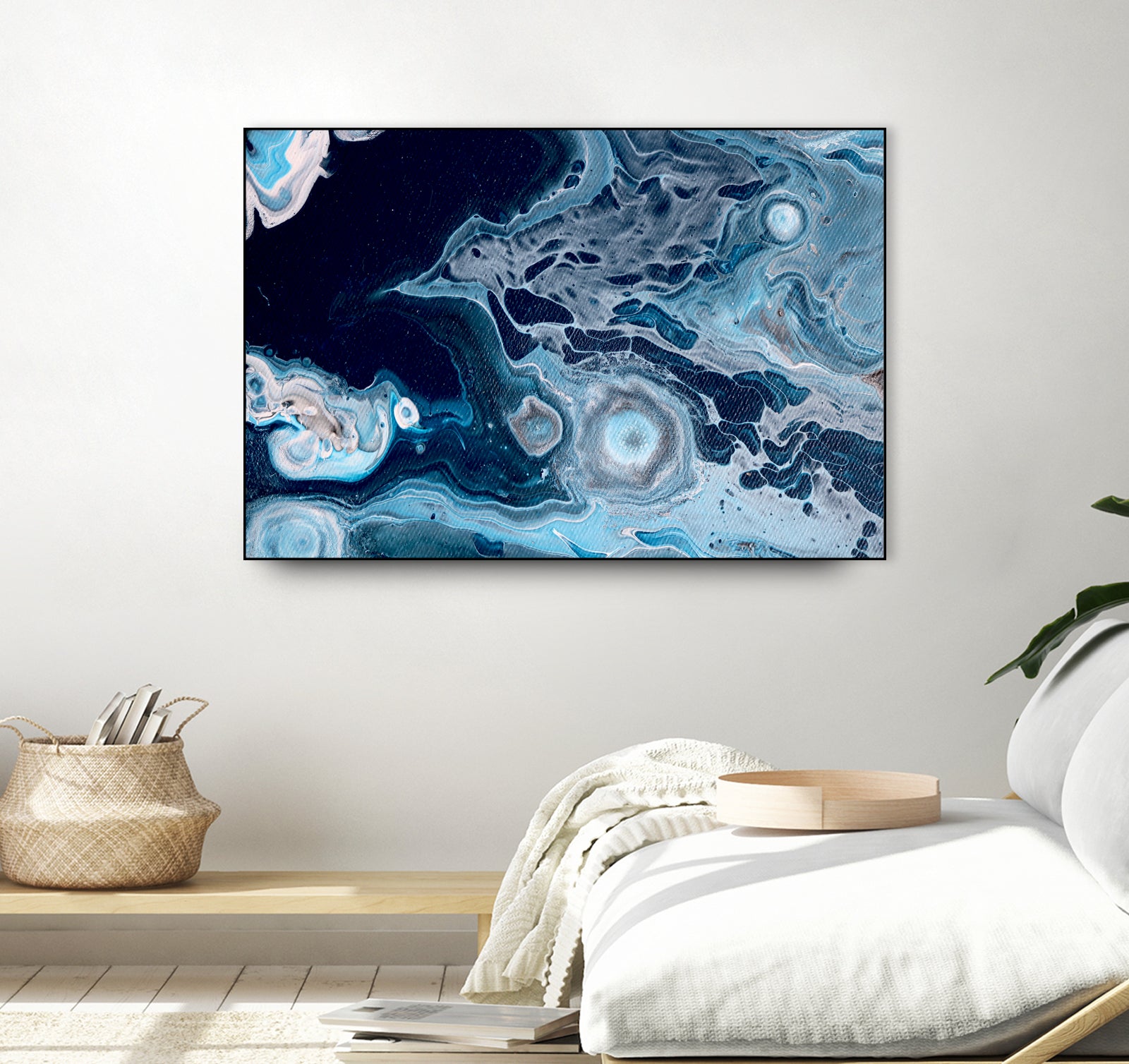 Oceans by L. Renee Jones on GIANT ART - blue mixed media