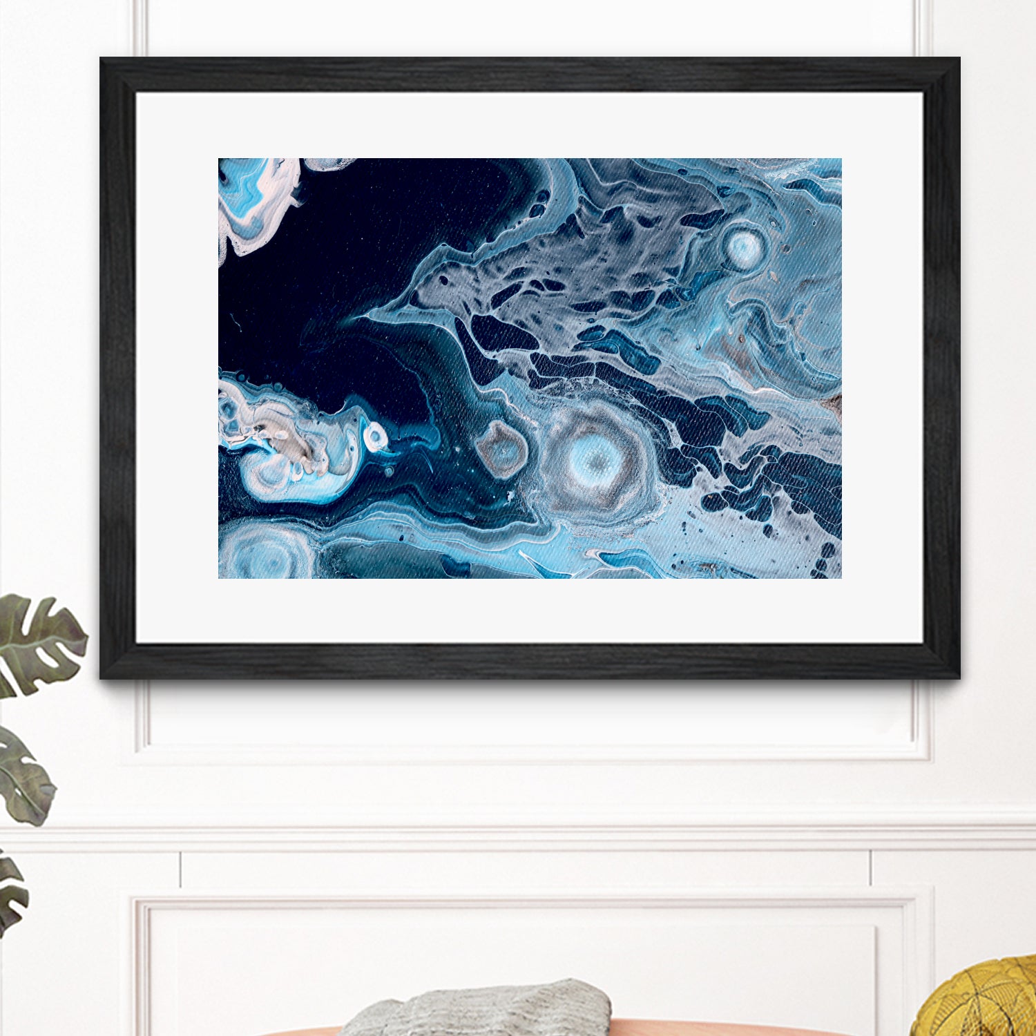 Oceans by L. Renee Jones on GIANT ART - blue mixed media