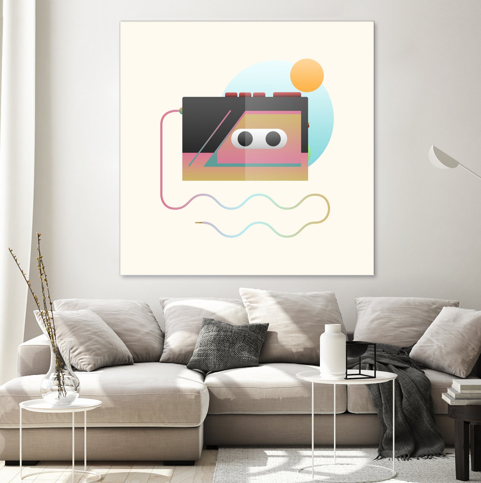 Summer Rhythm by Francisco Moreno on GIANT ART - yellow vector illustration