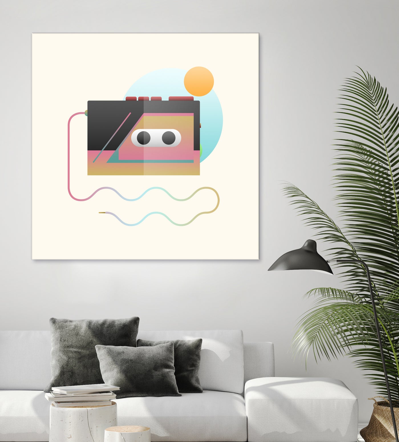 Summer Rhythm by Francisco Moreno on GIANT ART - yellow vector illustration