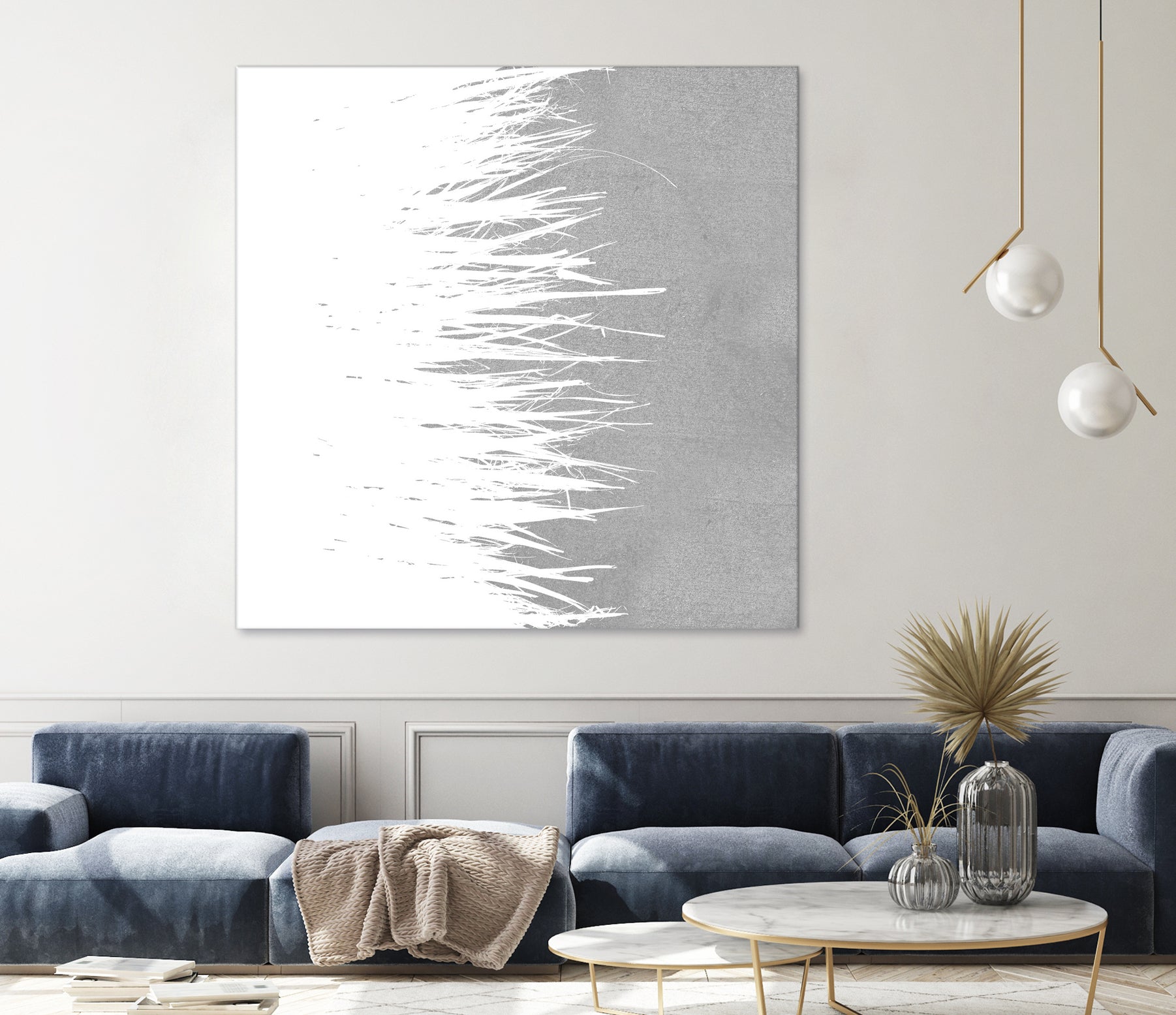 Concrete Fringe W On Side by Emeline Tate-Robertson on GIANT ART - gray digital painting