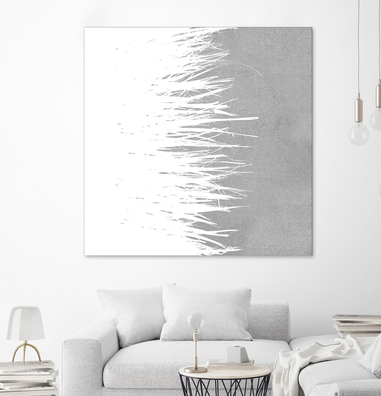 Concrete Fringe W On Side by Emeline Tate-Robertson on GIANT ART - gray digital painting