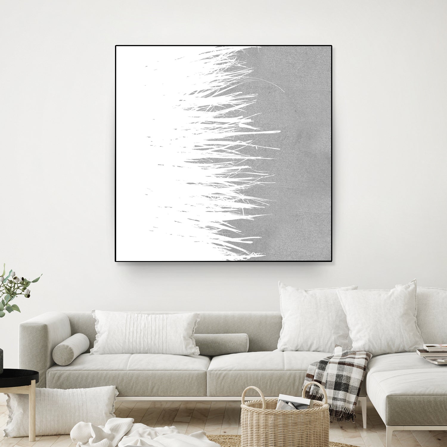 Concrete Fringe W On Side by Emeline Tate-Robertson on GIANT ART - gray digital painting