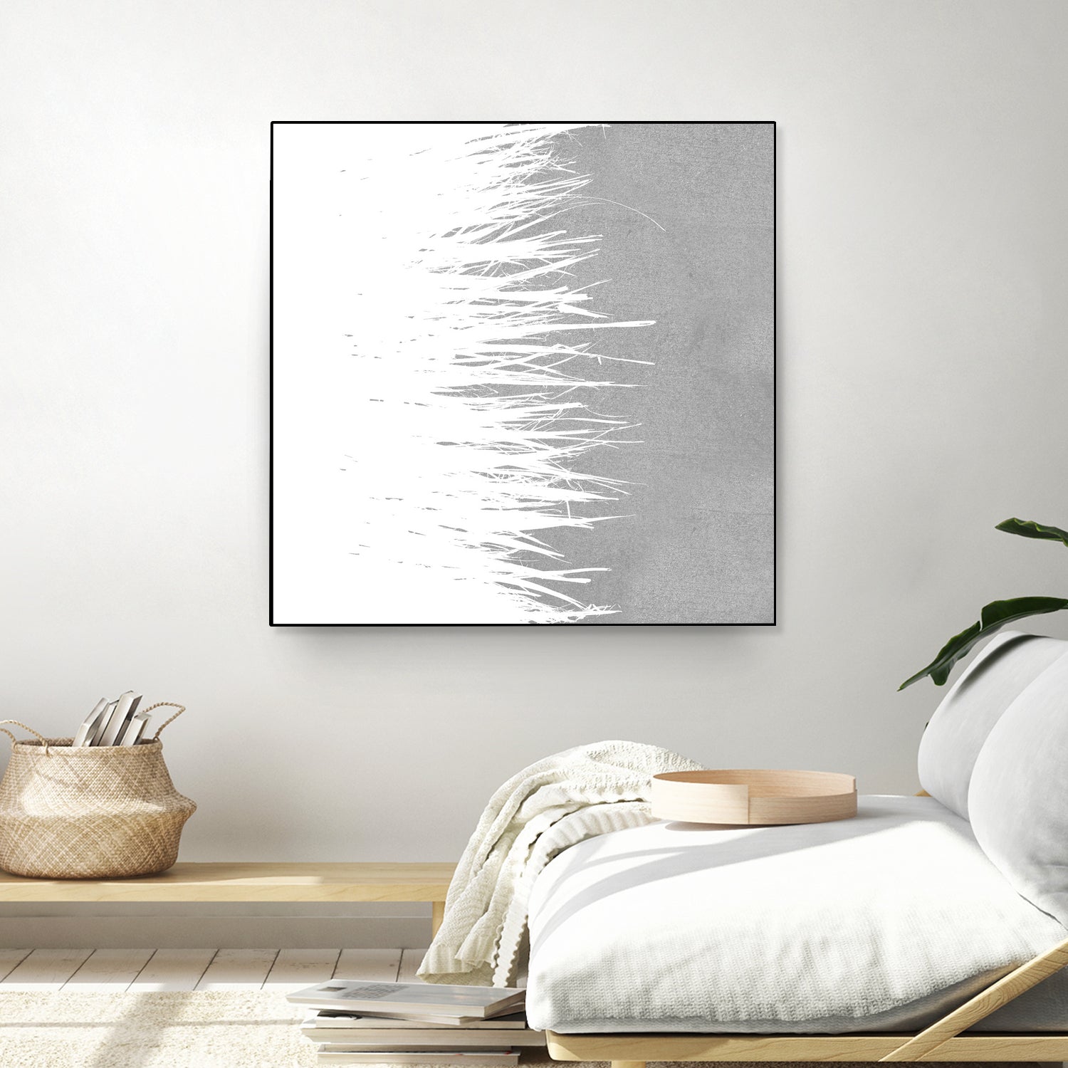 Concrete Fringe W On Side by Emeline Tate-Robertson on GIANT ART - gray digital painting