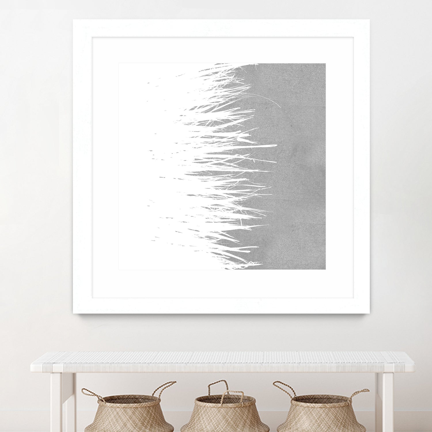 Concrete Fringe W On Side by Emeline Tate-Robertson on GIANT ART - gray digital painting