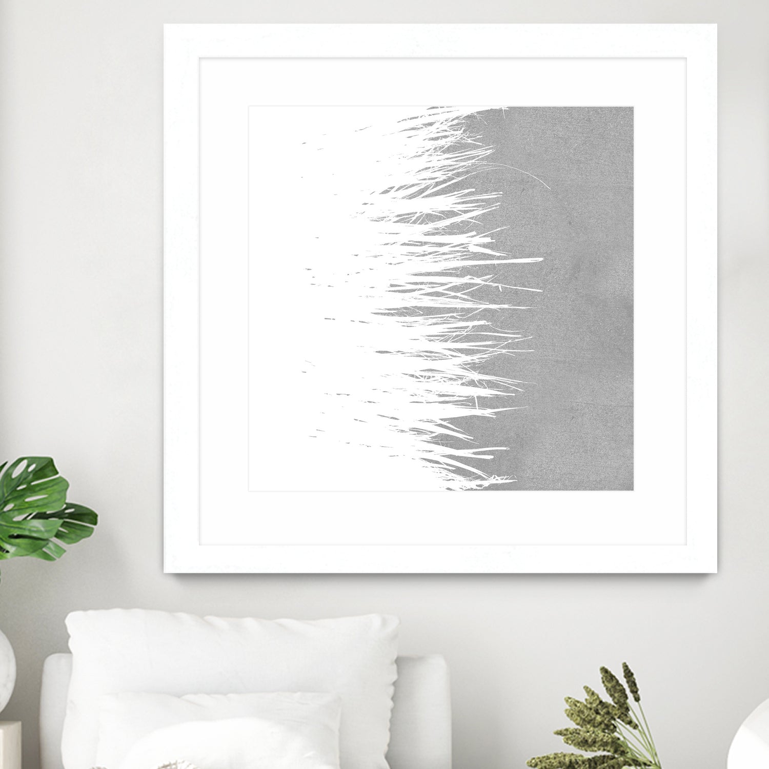 Concrete Fringe W On Side by Emeline Tate-Robertson on GIANT ART - gray digital painting