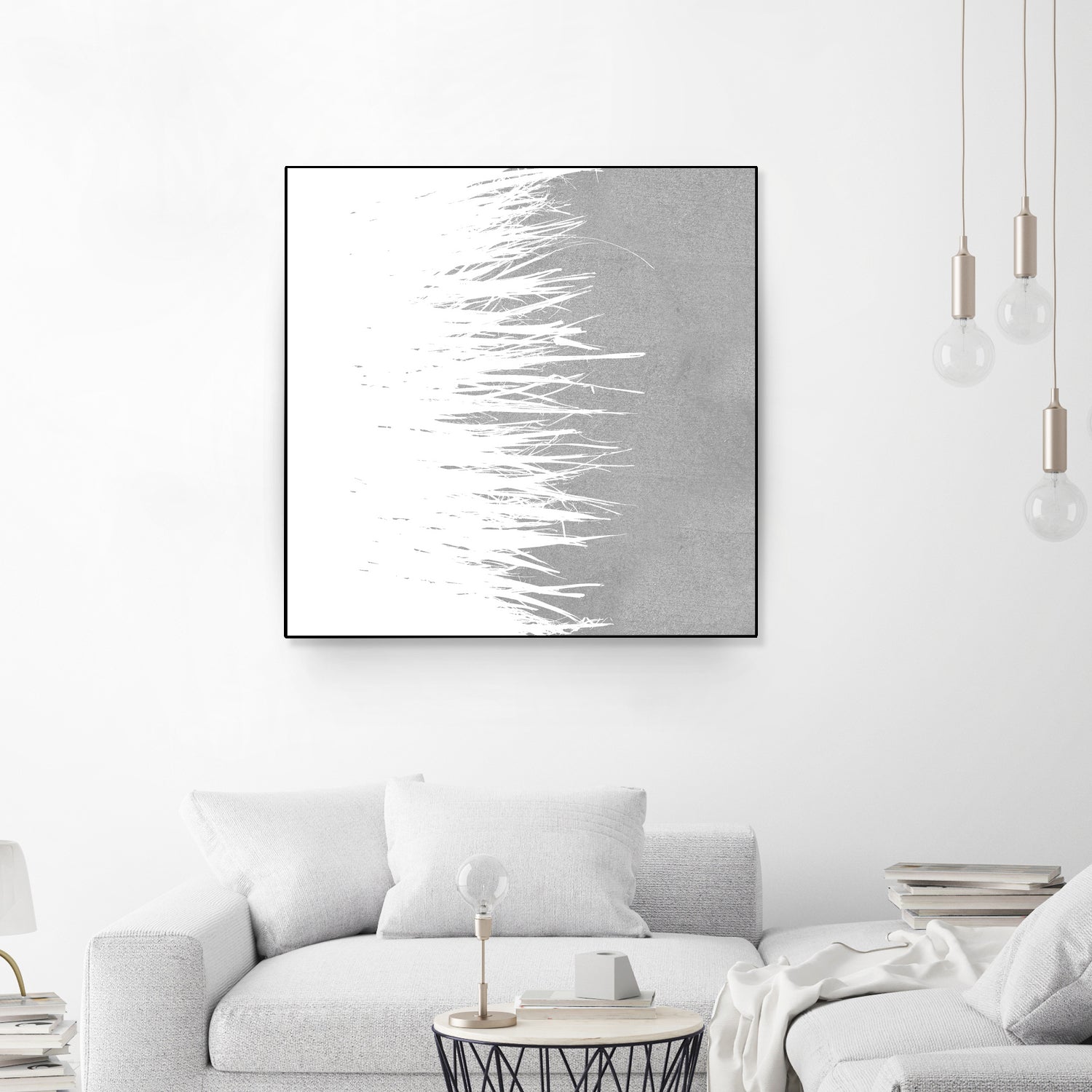 Concrete Fringe W On Side by Emeline Tate-Robertson on GIANT ART - gray digital painting