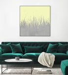 Concrete Fringe Yellow by Emeline Tate-Robertson on GIANT ART - yellow digital painting