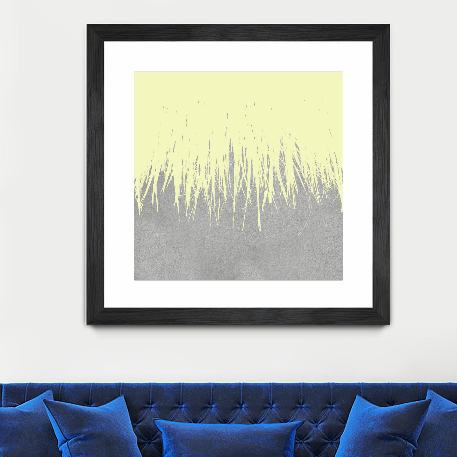 Concrete Fringe Yellow by Emeline Tate-Robertson on GIANT ART - yellow digital painting