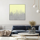 Concrete Fringe Yellow by Emeline Tate-Robertson on GIANT ART - yellow digital painting