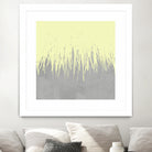 Concrete Fringe Yellow by Emeline Tate-Robertson on GIANT ART - yellow digital painting