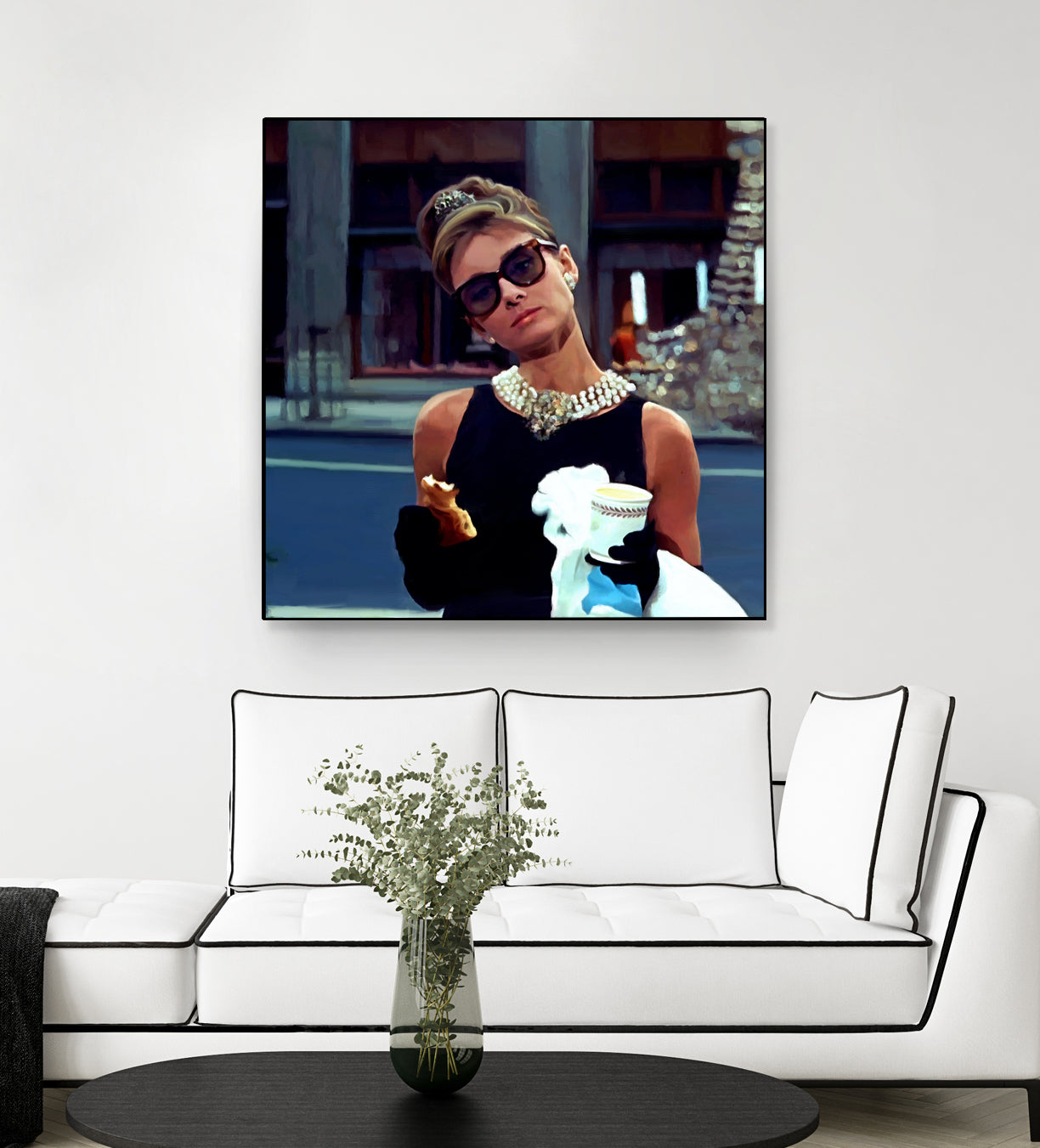 Audrey Hepburn @ Breakfast At Tiffanys #3 by Gabriel T Toro on GIANT ART - black mixed media