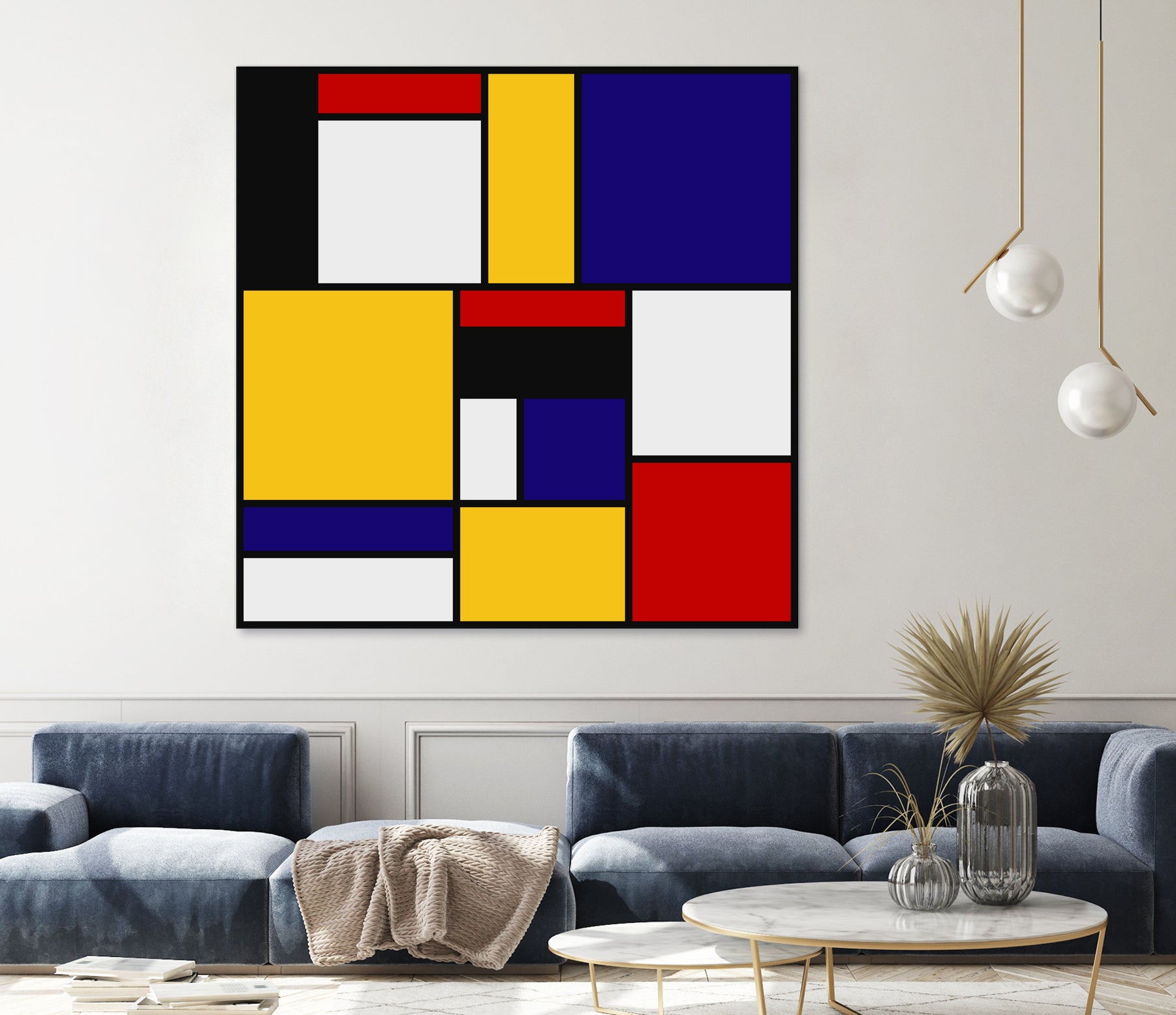 Mondrian De Stijl Art Movement by Saadana Shanmukam on GIANT ART - yellow digital drawing