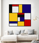 Mondrian De Stijl Art Movement by Saadana Shanmukam on GIANT ART - yellow digital drawing