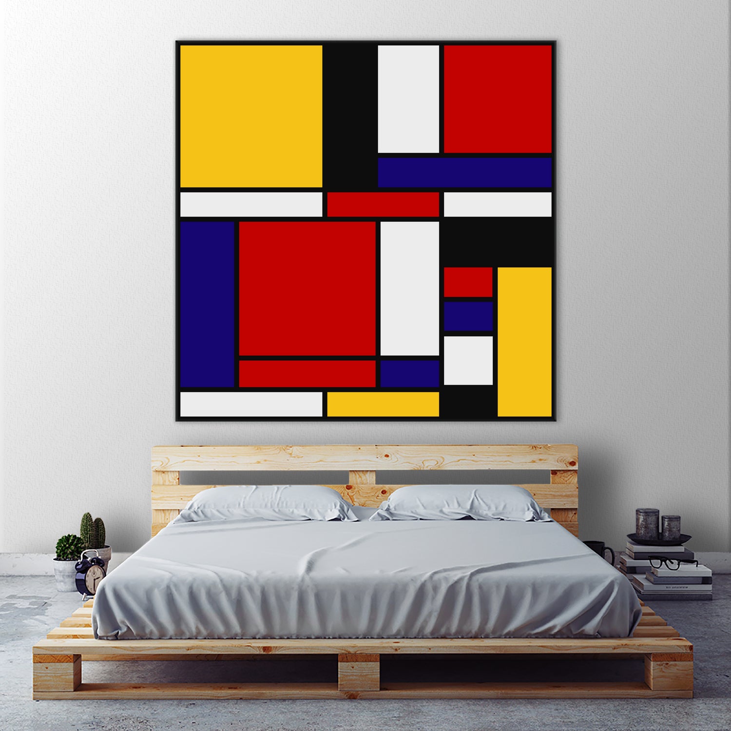 Mondrian De Stijl Art Movement by Saadana Shanmukam on GIANT ART - red digital drawing